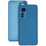 Avizar Coque pour Xiaomi 12T et 12T Pro Silicone Semi-rigide Finition Soft-touch Fine  bleu