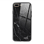 Evetane Coque iPhone 7 Plus/ 8 Plus Coque Soft Touch Glossy Marbre noir Design
