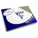 CLAIREFONTAINE Paquet de 100 Couvertures reliure Text&Cover 240g A4 210x297 mm Vert empire x 5