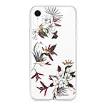 LaCoqueFrançaise Coque iPhone Xr silicone transparente Motif Fleurs Sauvages ultra resistant