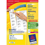 Avery étiquettes adresse QuickPEEL, 99,57,0 mm, blanc