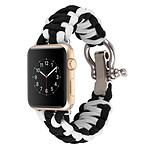 Avizar Bracelet de montre Noir pour Apple Watch 7 / 6 / SE / 5 / 4 / 3 / 2 / 1 (42 / 44 / 45 mm)