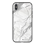 LaCoqueFrançaise Coque iPhone X/Xs Silicone Liquide Douce noir Marbre gris