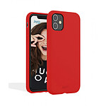 Jaym Coque pour Apple iPhone 14 Pro Premium Silicone Microfibre Rouge