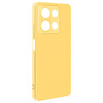 Avizar Coque pour Xiaomi Redmi Note 13 5G Semi-rigide Mat avec Dragonne Jaune