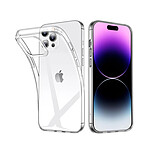 Evetane Coque iPhone 14 Pro souple en silicone transparente Motif