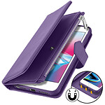 Avizar Étui iPhone 6 Plus/6S Plus/7 Plus/8 Plus Portefeuille Coque Amovible - Violet