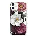 LaCoqueFrançaise Coque iPhone 12 mini silicone transparente Motif Fleurs roses ultra resistant