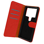 Avizar Étui Universel pour Smartphone 6 à 6,7 pouces avec Porte cartes Support Vidéo rouge
