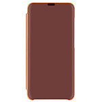 Avizar Housse pour Samsung Galaxy S21 FE Clapet translucide Design Miroir Support Vidéo Rose