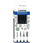 TOMBOW Set de 4 Feutres Fin MONO Drawing Pen 'Fine Set' 005-01-03-05