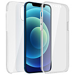 Avizar Coque iPhone 12 / 12 Pro Protection Arrière Rigide + Avant Souple Transparent