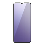 Avizar Protège écran pour Samsung Galaxy A12 Verre Trempé Anti-lumière Bleue Noir