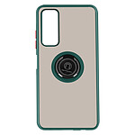 Avizar Coque pour Vivo Y72 et Y52 Bi-matière Bague Métallique Support Vidéo vert