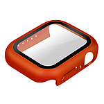 Avizar Coque Apple Watch Serie 7 (41mm) Rigide Ultra-fine Vitre de Protection orange
