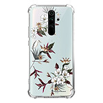 LaCoqueFrançaise Coque Xiaomi Redmi Note 8 Pro anti-choc souple angles renforcés transparente Motif Fleurs Sauvages