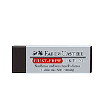 Faber-Castell Gomme en plastique Dust-Free noire