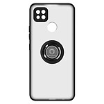 Avizar Coque pour Xiaomi Redmi 10A Bi-matière Bague Métallique Support Vidéo  noir
