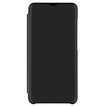 Avizar Housse Samsung Galaxy S21 FE Clapet translucide Design Miroir Support Vidéo Noir
