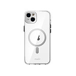 Moshi iGlaze Compatible avec le MagSafe pour iPhone 14 Plus Argent-ARGENT