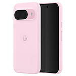 Google Coque d'origine Google Pixel 9 et 9 Pro Mat Soft Touch Caméra Protégée Rose Poudré