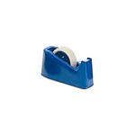 SAFETOOL Dévidoir de bureau pour rouleaux de 33 et 66 mm base anti dérapante Bleu