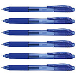 PENTEL Stylo Roller à encre gel Liquid EnerGel-X BLN105 Bleu x 6