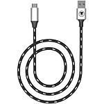 snakebyte -  Câble USB 3.2 type C noir et blanc 2,5m