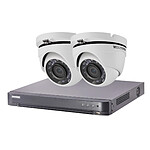 Hikvision - HIK-2DOM-THD-002 - Kit vidéo surveillance Turbo HD 2 caméras dôme