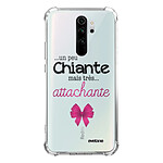 Evetane Coque Xiaomi Redmi Note 8 Pro anti-choc souple angles renforcés transparente Motif Un peu chiante tres attachante