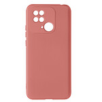 Avizar Coque pour Xiaomi Redmi 10C Silicone Semi-rigide Finition Soft-touch Fine rose