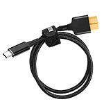 Avizar Câble USB-C vers XT60 Puissance 100W Nylon tressé 50cm Noir