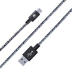 BigBen Connected Câble Tissé USB A/USB C 3A - 2m Noir