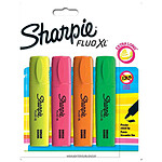 SHARPIE Surligneur HIGHLIGHTER FLUO XL, blister de 4