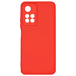 Avizar Coque pour Xiaomi Redmi Note 11 Pro Plus Silicone Semi-rigide Finition Soft-touch Fine  rouge