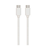 Muvit Câble USB-C vers USB-C Spring Cable Charge Rapide 3A 70cm Blanc