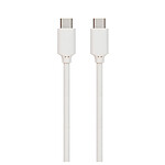 Muvit Câble USB-C vers USB-C Spring Cable Charge Rapide 3A 70cm Blanc
