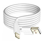 LinQ Câble USB vers Lightning 2m de Long Charge et Transfert de Données Blanc
