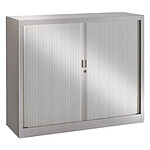 VINCO Armoire Monoclass120 H.100x L.120xP.43 cm 2 Tablettes Alu