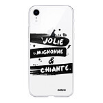 Evetane Coque iPhone Xr 360 intégrale transparente Motif Jolie Mignonne et chiante Tendance