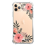 Evetane Coque iPhone 11 Pro anti-choc souple angles renforcés transparente Motif Fleurs roses