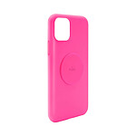 PURO Coque pour Apple iPhone 11 Série Icon en Silicone avec Plaque Métallique Fuchsia