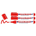 EDDING Marqueur NLS High-tech 8030 Inoxydable Rouge Pointe Ronde 1,5-3 mm x 3
