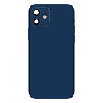 Clappio Châssis Complet pour iPhone 12 Cadre central et Vitre arrière Bleu Nuit