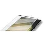 Avizar Coque pour Samsung Galaxy S23 Ultra Silicone Gel Souple avec Verre Trempé Dureté 9H contour noir