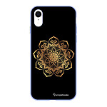 LaCoqueFrançaise Coque iPhone Xr Silicone Liquide Douce lilas Mandala Or