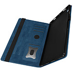Avizar Étui Samsung Tab A8 10.5 2021 Clapet Porte-cartes Fonction Support Vidéo bleu