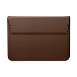 Avizar Pochette Ordinateur Portable 13'' Aspect Cuir Support à Rabat Marron