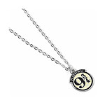 Harry Potter - Pendentif et collier plaqué argent Platform 9 3/4