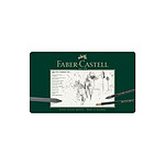 FABER-CASTELL Set Pitt Graphite boîte métal grand